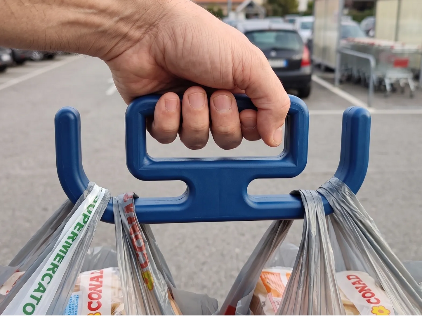 Porta-Sacos de Compras | Leve tudo sem magoar as mãos
