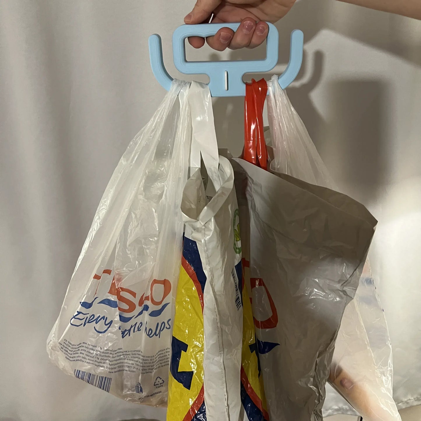 Porta Sacolas 3D + Ficha para Liberar Carrinho de Compras