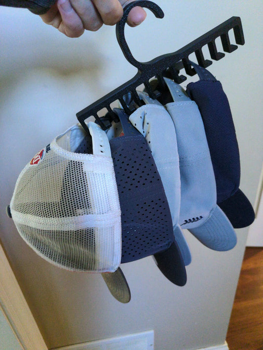 Cabide Organizador para 10 Bonés | Impressão 3D Premium