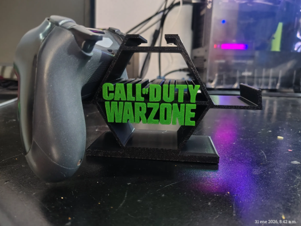 Suporte para Comandos Call of Duty: Warzone | Impressão 3D Premium
